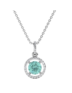 GARGANTILLA BRIZZLING PLATA Y DIAMANTE MOISSANITA COLORS BMP007-B                                   