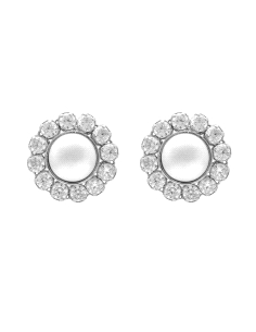 PENDIENTES VICTORIA CRUZ PLATA MUA ROSETON A5618-00HT                                               