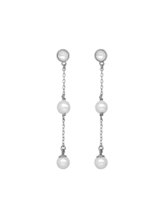 PENDIENTES VICTORIA CRUZ PLATA PAULETTE PERLA A4159-00HT                                            