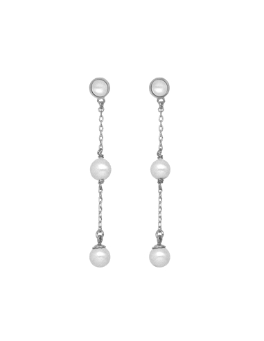 PENDIENTES VICTORIA CRUZ PLATA PAULETTE PERLA A4159-00HT                                            
