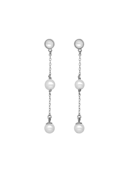 PENDIENTES VICTORIA CRUZ PLATA PAULETTE PERLA A4159-00HT                                            