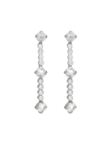 PENDIENTES VICTORIA CRUZ PLATA HALO CIRSTALES RIVIERE A4485-07HT                                    