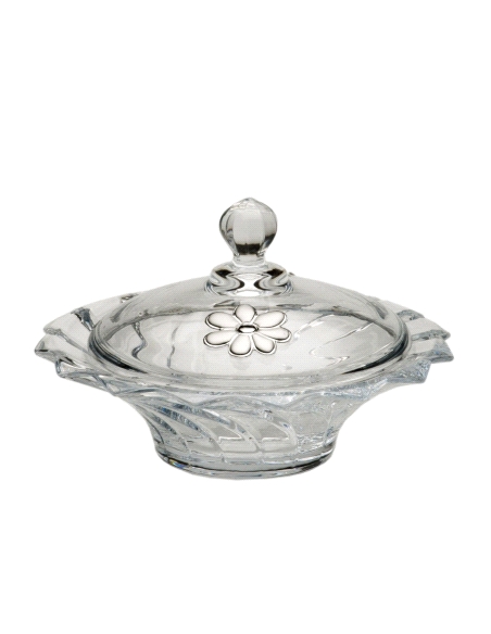BOMBONERA MARGARITA CRISTAL BOHEMIA 12X21CM                                                         