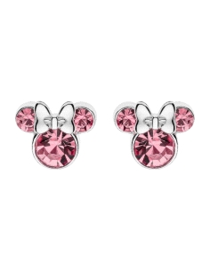 PENDIENTES DISNEY PLATA MINNIE MOUSSE ROSA                                                          