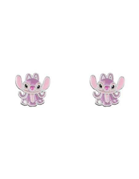 PENDIENTES DISNEY BRONCE CHAPADO ANGEL STITCH                                                       
