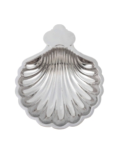 CONCHA BAUTISMAL BEBÉ LATON PLATEADO                                                                