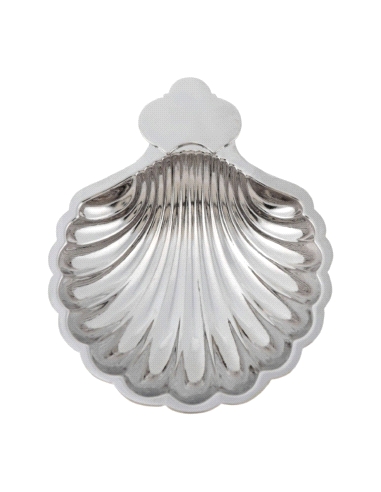 CONCHA BAUTISMAL BEBÉ LATON PLATEADO                                                                
