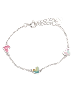 PULSERA PLATA AGATHA RUIZ DE LA PRADA CORAZONES AQUA 335AQU                                         