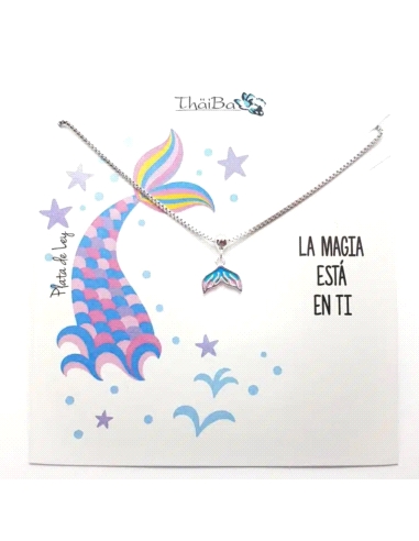 GARGANTILLA THAIBA PLATA NIÑA COLA DE SIRENA                                                        