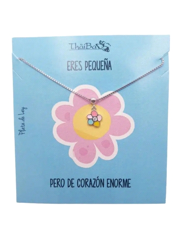 GARGANTILLA THAIBA PLATA NIÑA FLOR                                                                  