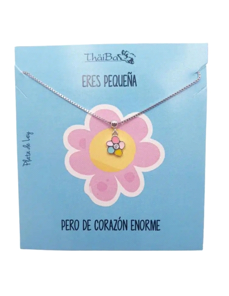 GARGANTILLA THAIBA PLATA NIÑA FLOR                                                                  