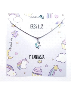 GARGANTILLA THAIBA PLATA NIÑA UNICORNIO                                                             