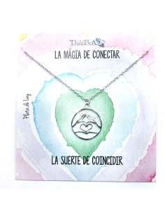 GARGANTILLA THAIBA PLATA CORAZON MANOS                                                              