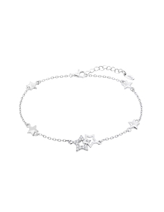 PULSERA LOTUS SILVER SEÑORA ESTRELLAS CIRCONITAS LP3177-2/1                                         