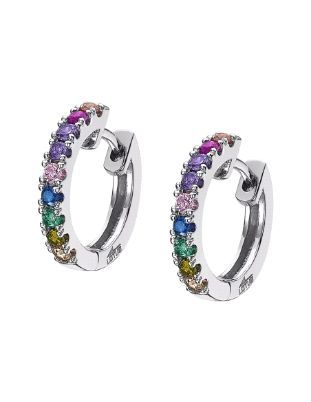 PENDIENTES LOTUS SILVER SEÑORA AROS COLORES LP1993-4/1                                              