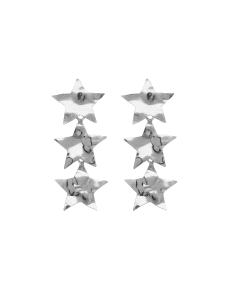 PENDIENTES VICTORIA CRUZ PLATA ESTRELLAS GHANA