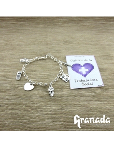 PULSERA PLATA TRABAJADORA SOCIAL