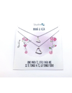 GARGANTILLA THAIBA PLATA MAMA E HIJA                                                                