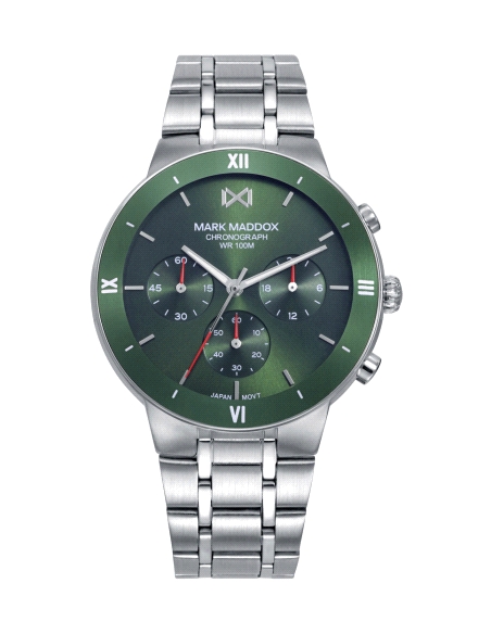 RELOJ MARK MADDOX CABALLERO CRONOGRAFO ACERO Y ALUMINIO HM1036-67                                   