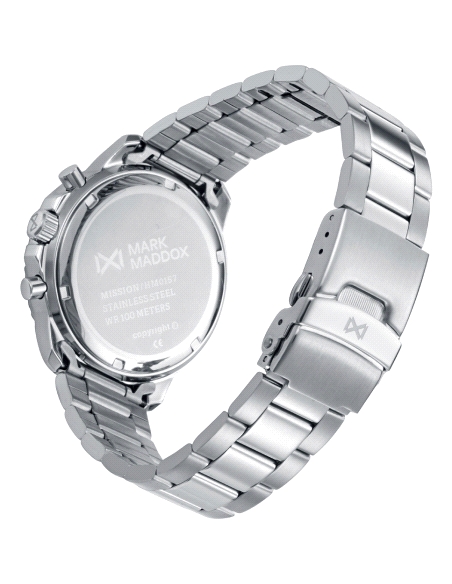 RELOJ MARK MADDOX CABALLERO CRONOGRAFO ACERO Y ALUMINIO HM0157-36                                   