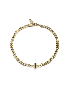 PULSERA VICEROY CABALLERO ACERO IP DORADO CRUZ 14393P01012                                          