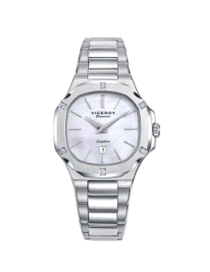 RELOJ VICEROY SEÑORA ACERO DIAMANTES CREADOS COLECCION LAURA ESCANES