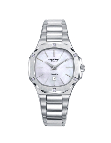 RELOJ VICEROY SEÑORA ACERO DIAMANTES CREADOS COLECCION LAURA ESCANES