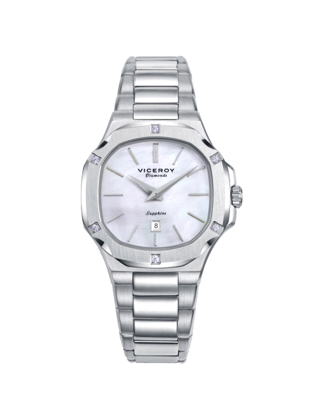 RELOJ VICEROY SEÑORA ACERO DIAMANTES CREADOS COLECCION LAURA ESCANES