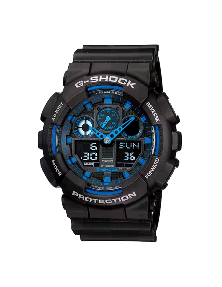 RELOJ CASIO G-SHOCK CABALLERO MULTIFUNCION GA-100-1A2ER
