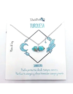 GARGANTILLA THAIBA PLATA TURQUESA                                                                   