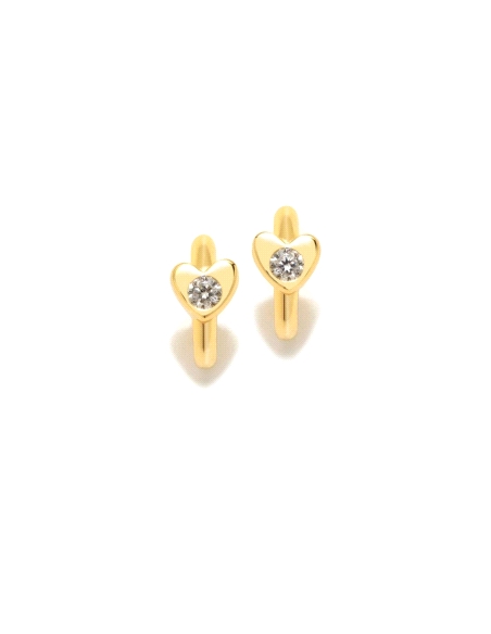 PENDIENTES PLATA AGATHA RUIZ DE LA PRADA CORAZON GAGA