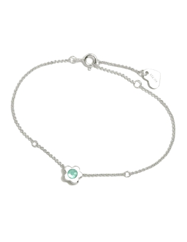 PULSERA PLATA AGATHA RUIZ DE LA PRADA FLOR GAGA AGUA