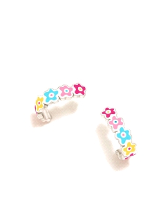PENDIENTES PLATA AGATHA RUIZ DE LA PRADA FLORES MULTICOLOR AGATHITAS