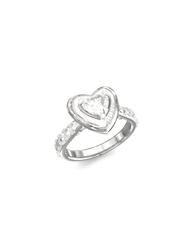 ANILLO ACERO GUESS SEÑORA BELOVED TALLA 14 JUBR06018JWRH54                                          