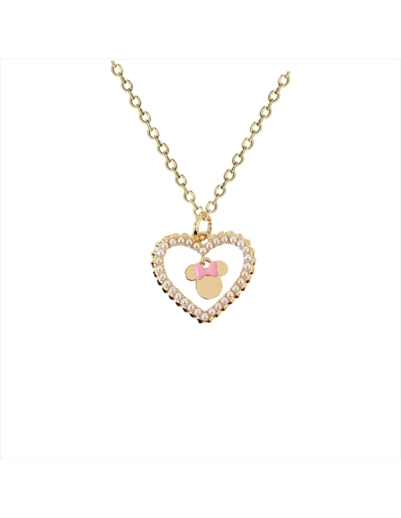 GARGANTILLA DISNEY CHAPADO BRONCE MINNIE MOUSE CORAZON                                              