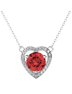 GARGANTILLA BRIZZLING PLATA Y MOISSANITA COLORS BMP013-R                                            