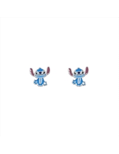 PENDIENTES DISNEY BRONCE CHAPADO STITCH ESMALTE
