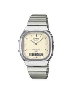 RELOJ CASIO VINTAGE UNISEX ACERO AQ-240E-7A2EF                                                      