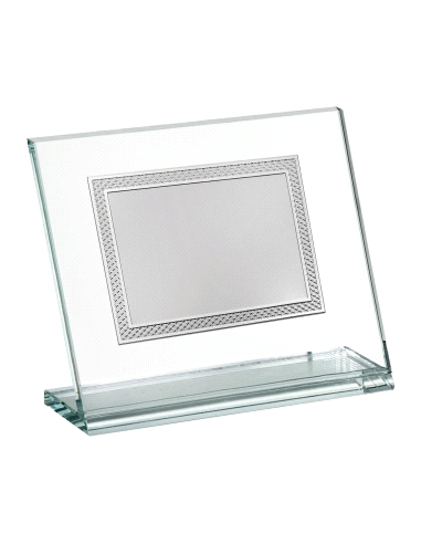 PLACA HOMENAJE CRISTAL Y ALUMINIO                                                                   