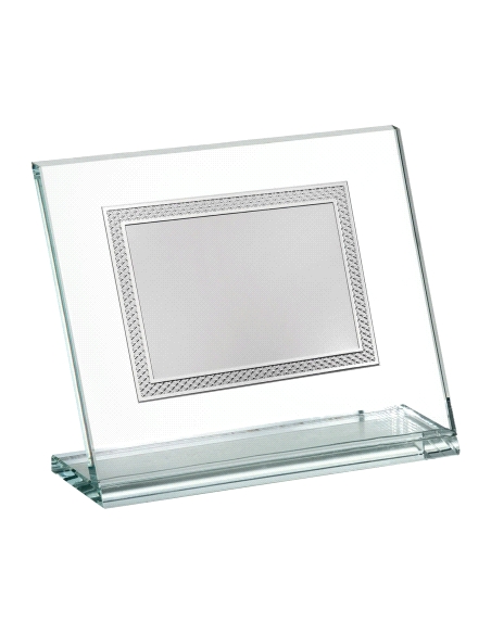 PLACA HOMENAJE CRISTAL Y ALUMINIO                                                                   