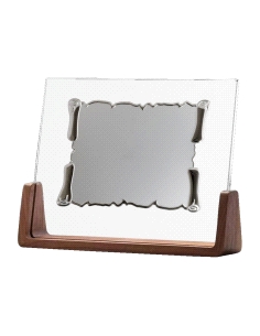 PLACA HOMENAJE CRISTAL Y MADERA                                                                     