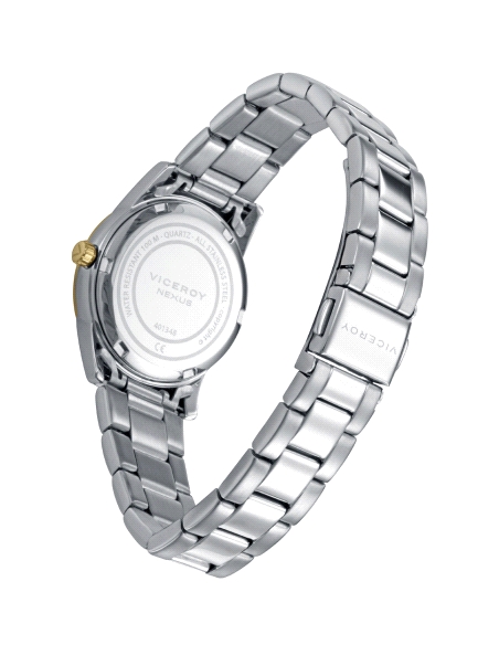 RELOJ ACERO DORADO MUJER, COLECCION ABRAHAM MATEO                                                   