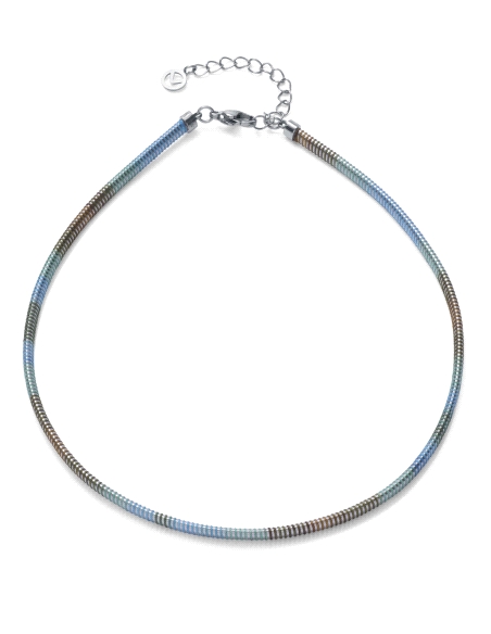 COLLAR ACERO TUBOGAS CORDON, COLECCION LAURA ESCANES                                                
