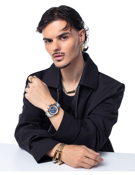 ANILLO ACERO DORADO SELLO, COLECCION ABRAHAM MATEO                                                  