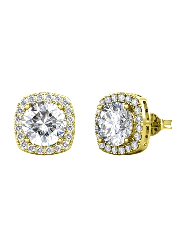PENDIENTES BRIZZLING PLATA CON DIAMANTE MOISSANITA BME020G                                          