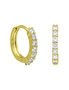 PENDIENTES BRIZZLING PLATA CON DIAMANTE MOISSANITA BME167G                                          