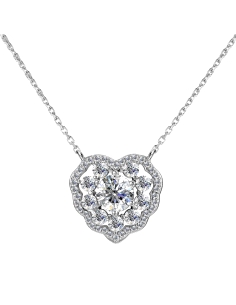 GARGANTILLA BRIZZLING PLATA CON DIAMANTE MOISSANITA BMP085                                          