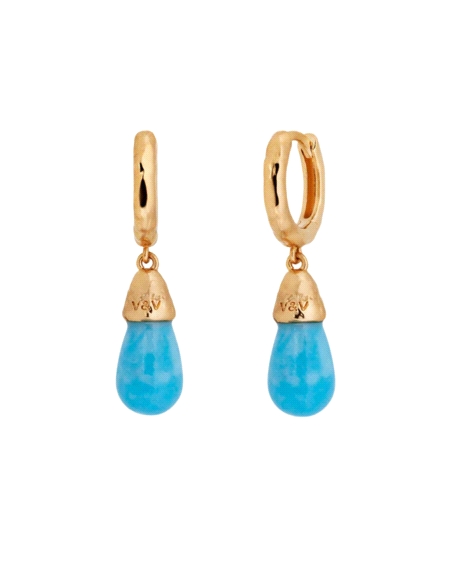 PENDIENTES VIDAL&VIDAL TURQUESA CON CUARZO LORIMAR AZUL X48511                                      