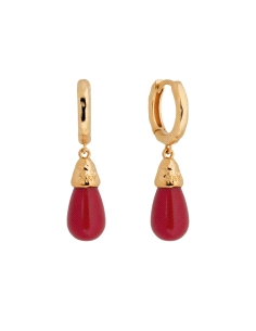PENDIENTES VIDAL&VIDAL ZAHARA CON CORAL SINTETICO ROJO X48510                                       