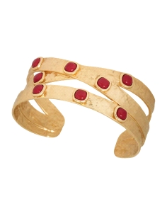 BRAZALETE VIDAL&VIDAL CRUZADO ZAHARA CON CORAL SINTETICO ROJO X98526                                
